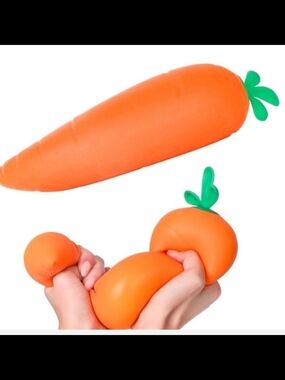 NWT Jumbo Sunny Days Orange Carrot Squeezey